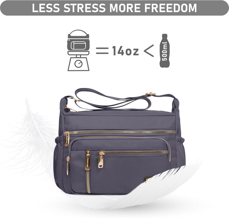 NPBAG Crossbody Bag for Women, Shoulder Purse Handbag Messenger Bag, Trendy Pocketbooks, Waterproof and Multi-Pockets - Image 4